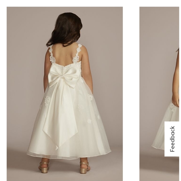 David's Bridal Flower Girl Dresses Sizes 12, 6, 3 - Picture 2 of 5